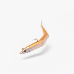 COMBO Leurres Souples Slug Lançon SLUGEELO 130 10gr Doré/Blanc -Pêche Promotion Boutique combo leurres souples slug lancon slugeelo 130 10gr doreblanc 5