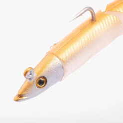 COMBO Leurres Souples Slug Lançon SLUGEELO 130 10gr Doré/Blanc -Pêche Promotion Boutique combo leurres souples slug lancon slugeelo 130 10gr doreblanc 6