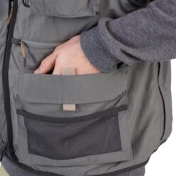 GILET De Pêche 500 Gris -Pêche Promotion Boutique gilet de peche 500 gris 4