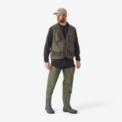 GILET De Pêche 500 Kaki -Pêche Promotion Boutique gilet de peche 500 kaki 9
