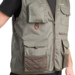 Gilet De Pêche - FV 100 Kaki -Pêche Promotion Boutique gilet de peche fv 100 kaki 5