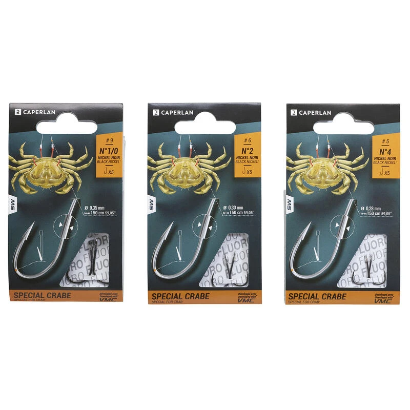 Hameçons Montés A Palette Spécial Crabe SW SHK FLO CB Pêche En Mer 4 Hameçons Montés A Palette Spécial Crabe SW SHK FLO CB Pêche En Mer – Image 2