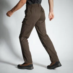 PANTALON CARGO RESISTANT STEPPE 300 MARRON -Pêche Promotion Boutique pantalon cargo resistant steppe 300 marron 2