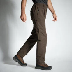 PANTALON CARGO RESISTANT STEPPE 300 MARRON -Pêche Promotion Boutique pantalon cargo resistant steppe 300 marron 3