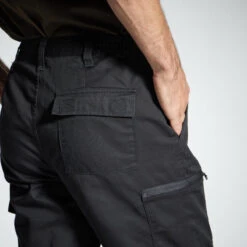 PANTALON CARGO RESISTANT STEPPE 300 NOIR -Pêche Promotion Boutique pantalon cargo resistant steppe 300 noir 6