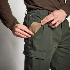PANTALON CHASSE CHAUD VERT 100 -Pêche Promotion Boutique pantalon chasse chaud vert 100 7