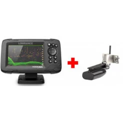Sondeur GPS LOWRANCE HOOK REVEAL 5 + Sonde TA HDI Grandes Profondeurs